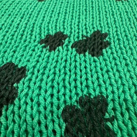 Wooden Ships Mini Shamrock Green Sweater | Size M/L | NWT - Picture 8 of 9